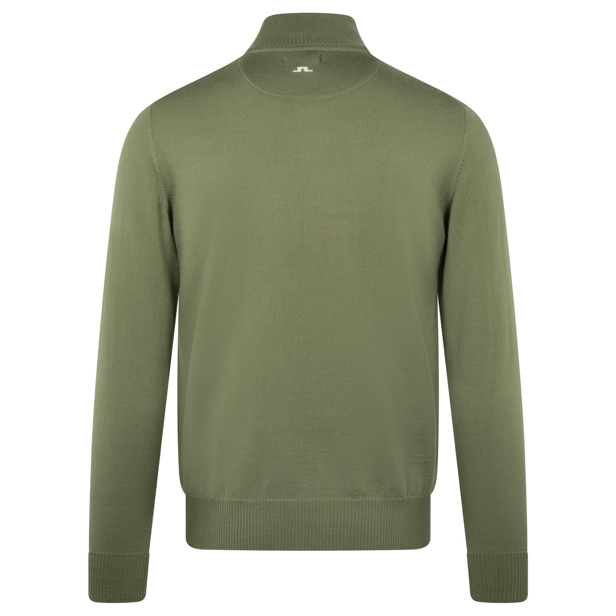 J Lindeberg Kian Tour Merino Mens Sweater Oil Green